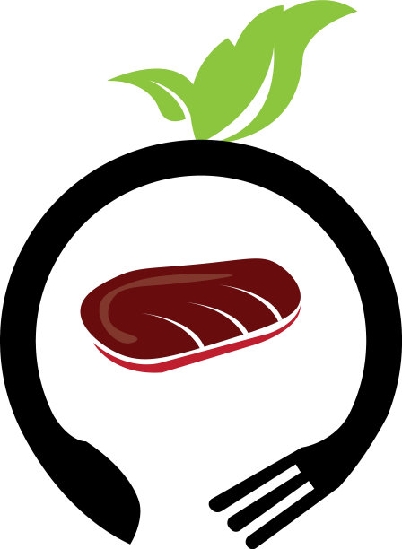 食品标志木棍勺叉设计图片下载