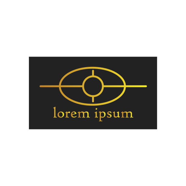 眼标线条技术设计模板黑色图片下载