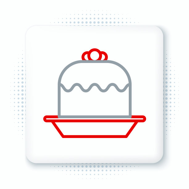 线蛋糕图标孤立在白色的背景上快乐图片下载