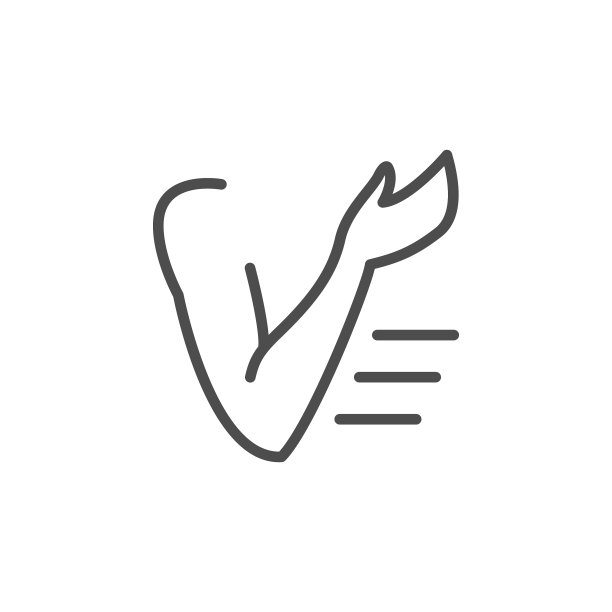 手或手臂轮廓线图标图片下载