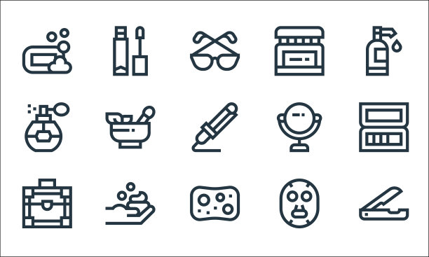 美丽线图标线性集质量线集图片下载