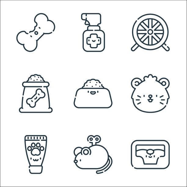 宠物线图标线性设置质量线设置等图片下载