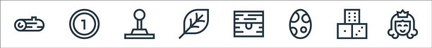 游戏元素线性图标图片下载