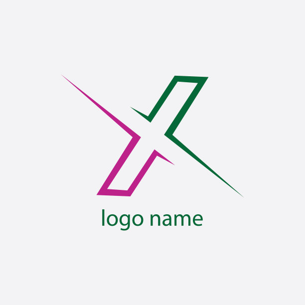 字母x为公司设计创意logo图片下载