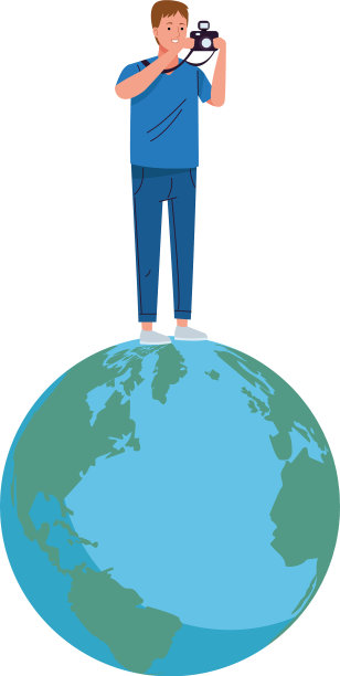 年轻游客用照相机拍照图片下载