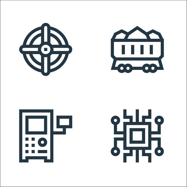 制造线图标线性设置质量线图片下载