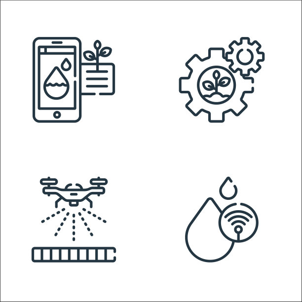 智能农场线图标线性设置质量线设置图片下载