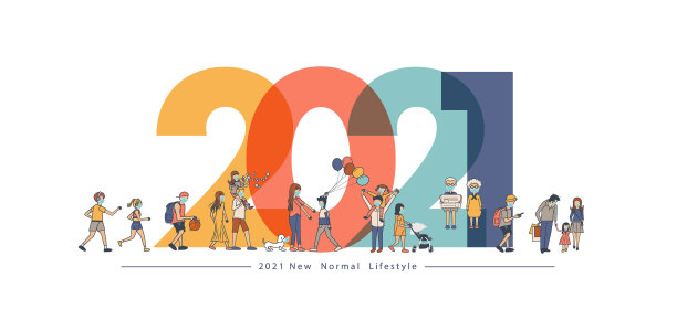 2021年新年，新常态的生活方式图片下载