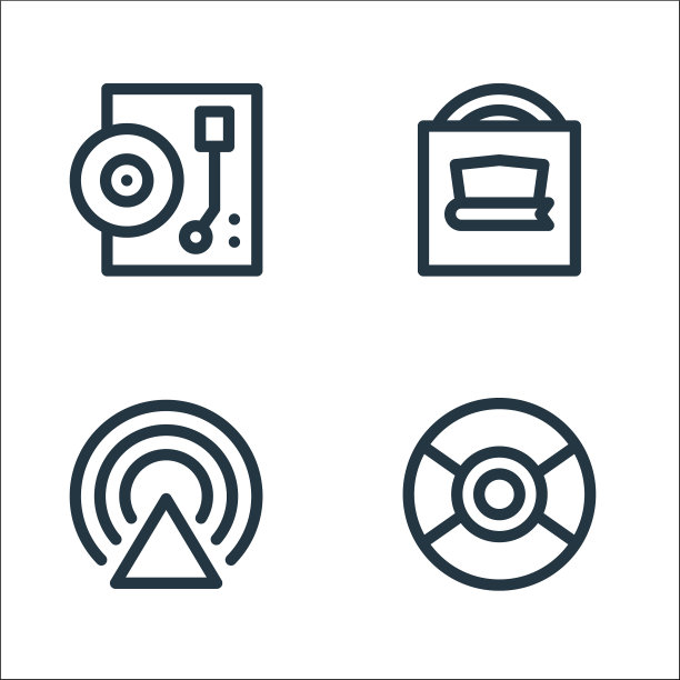 音乐线图标线性线设置质量线设置等图片下载