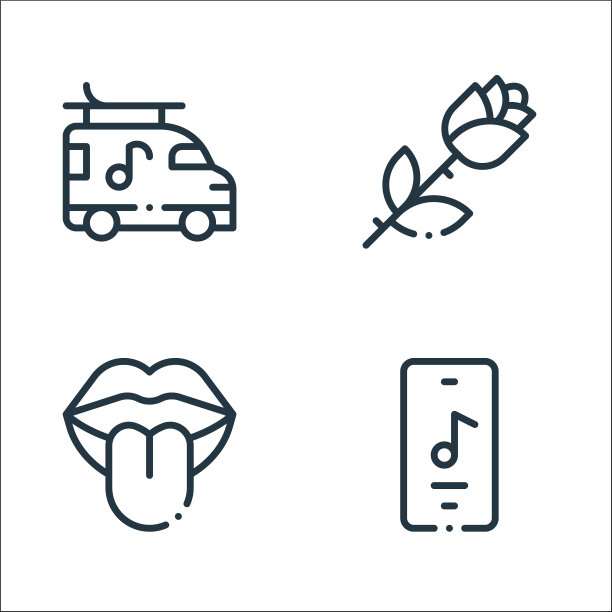 摇滚线图标线性设置质量线图片下载