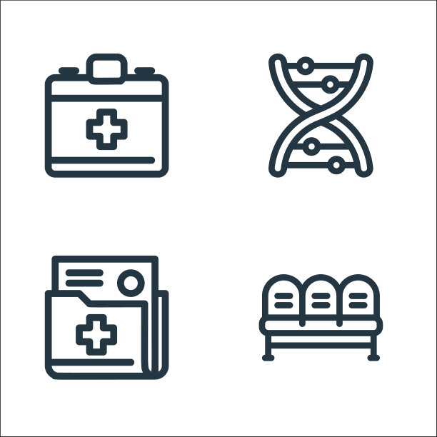 医疗工具线图标线性设置质量线图片下载