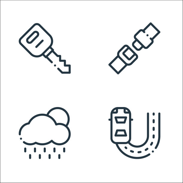 自动追线图标线性集质量线集图片下载