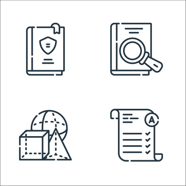 学院线图标线性集质量线集图片下载