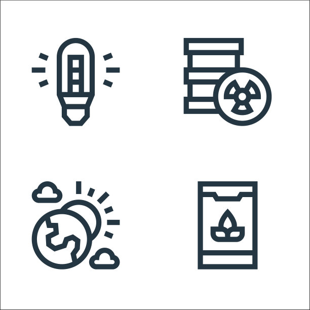 地球母亲日线图标线性集质量图片下载