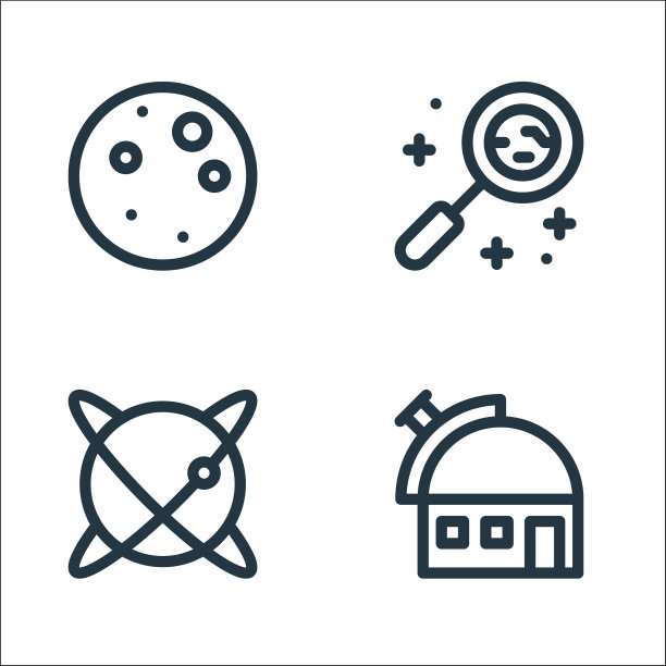 空间线图标线性线设置质量线设置图片下载