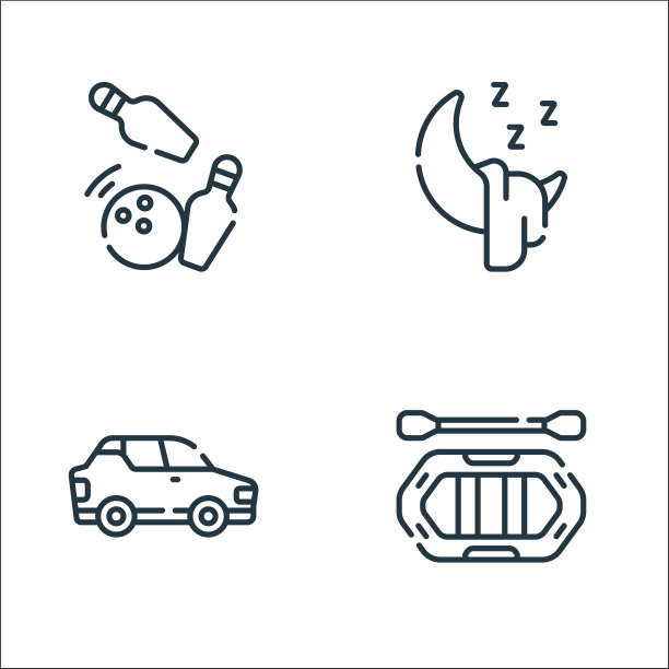 自由时间线图标线性集质量线集图片下载