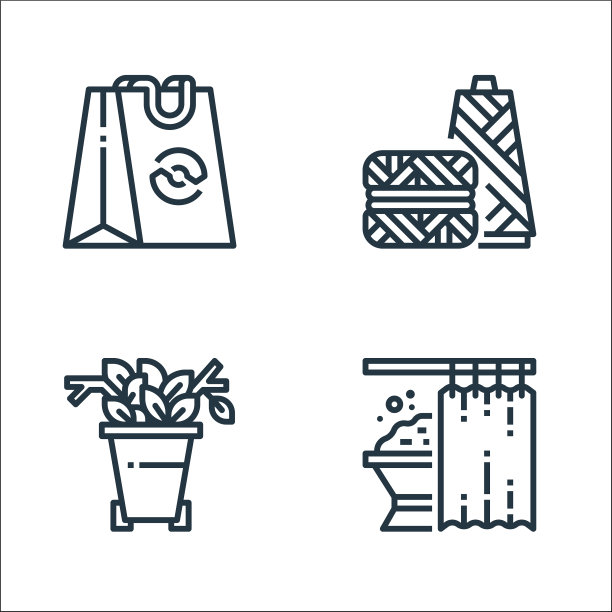 回收线图标线性集质量线集图片下载