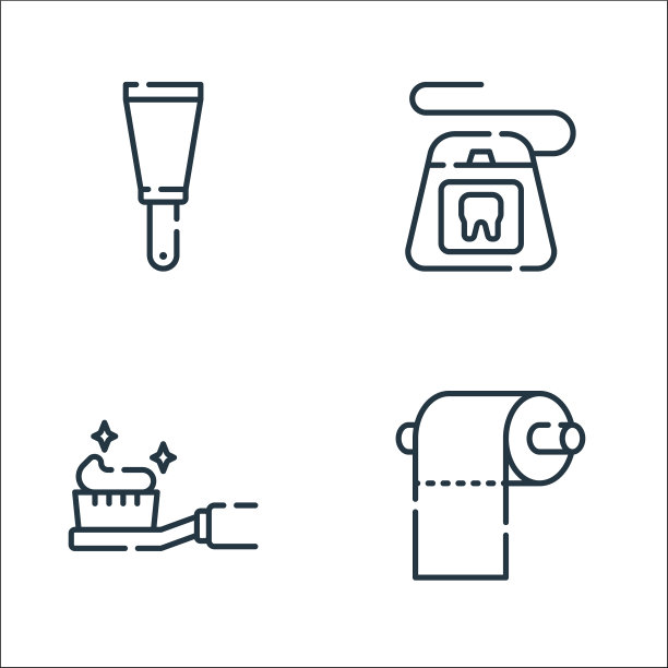 清洁线图标线性集质量线集图片下载