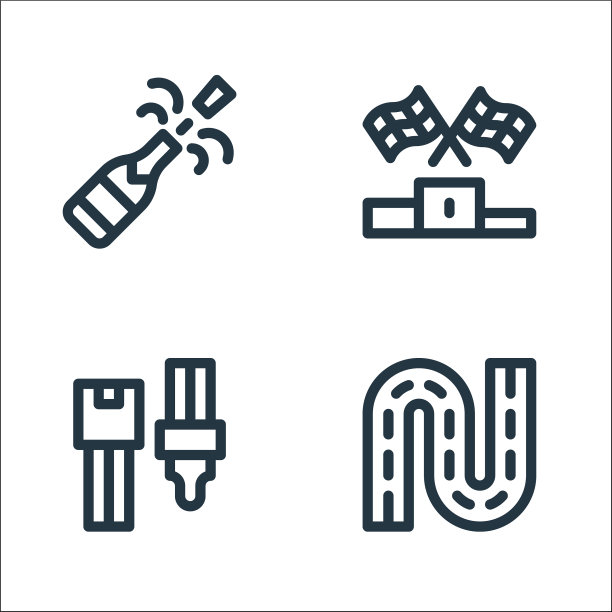 赛车线图标线性设置质量线图片下载