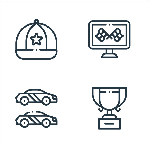 自动追线图标线性集质量线集图片下载