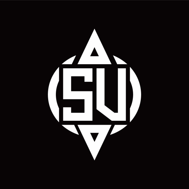 Sv标志与圆圆角组合三角形顶部图片下载