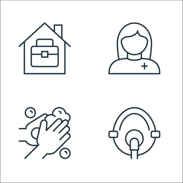 病毒线图标、线性集、质量线集等图片下载