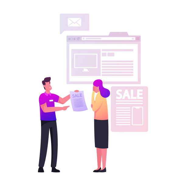 强行推销消费主义，侵入式男人推广图片下载