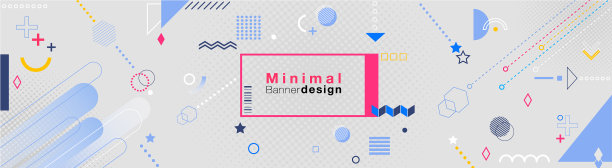 最小几何简单横幅模板图片下载