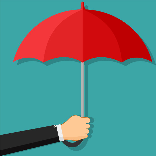 生意人抱着红风的经营理念图片下载