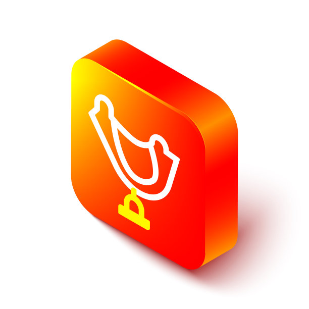 等距线狂野西鞍图标孤立上图片下载