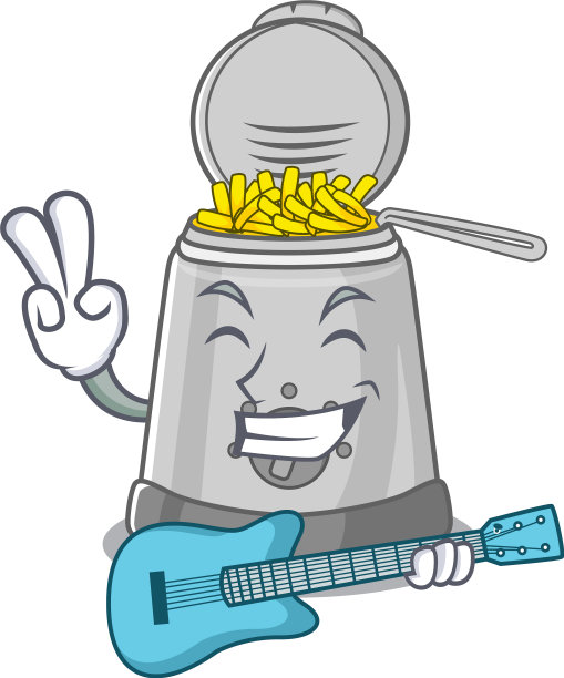油锅弹吉他的画面图片下载