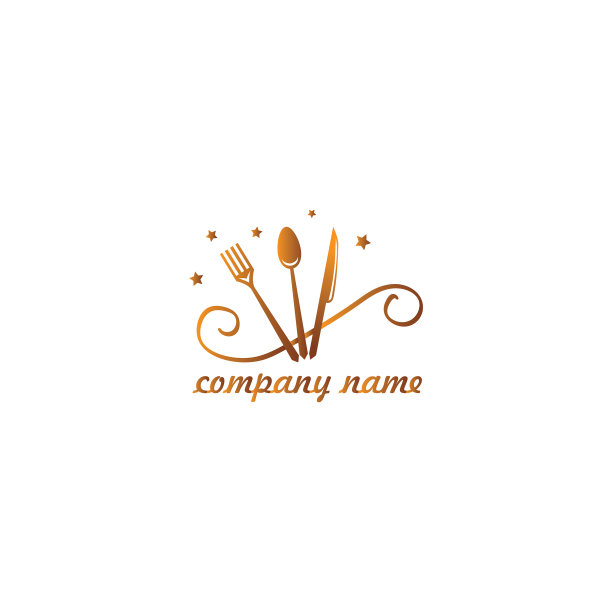 餐厅标志，字母，汤匙，叉，刀图片下载