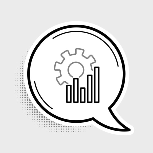 线形饼图信息图孤立灰色图标图片下载