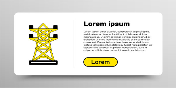 线路电塔用于支撑架空图片下载
