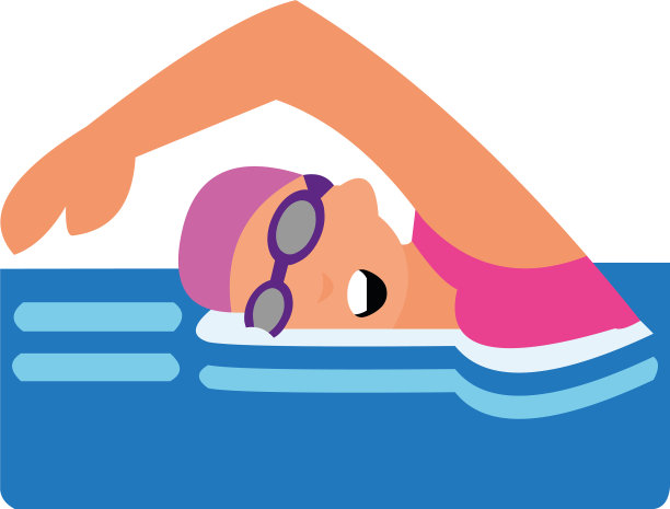 关于游泳概念的图标图片下载