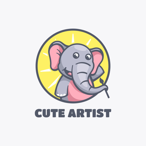 标志可爱艺术简单吉祥物风格图片下载