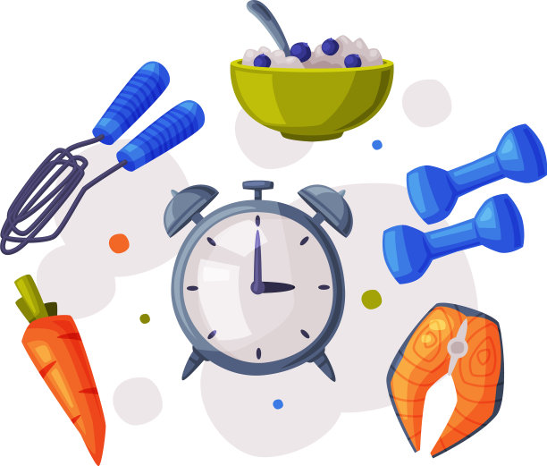 运动健康生活方式闹钟运动图片下载