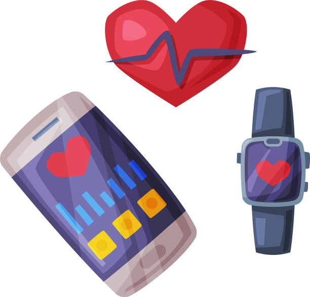 智能手机和智能手表与健身图片下载