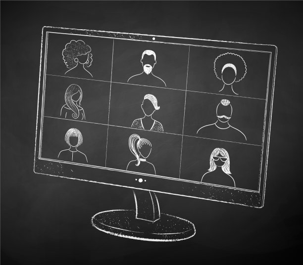 桌面显示器与现场会议图片下载