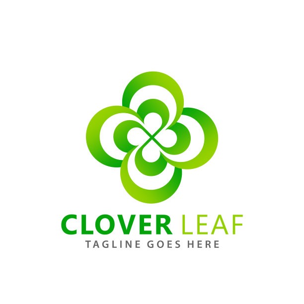 摘要绿三叶草公司标志设计图片下载