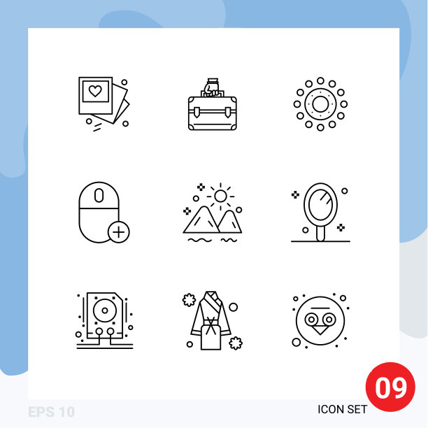 为风景设置9个商业大纲包图片下载