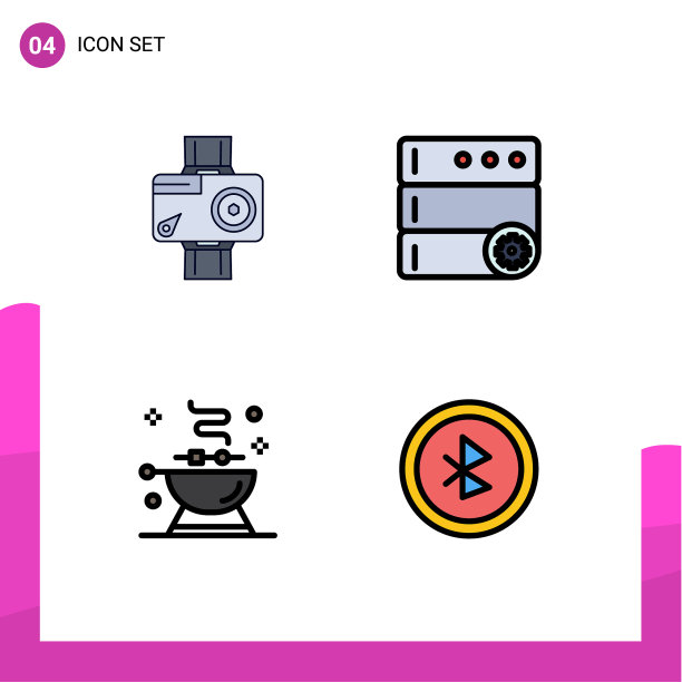 设置4商业填充线平面颜色包图片下载