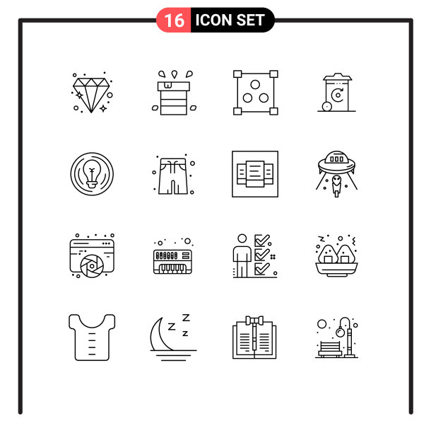 16大纲概念的网站，移动和应用程序图片下载