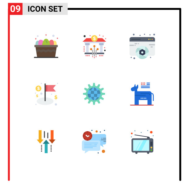 9 .创意图标的现代标志和符号图片下载