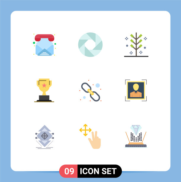 9 .创意图标的现代标志和符号图片下载