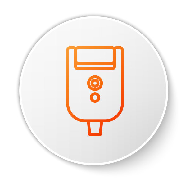 橙色线电动剃须刀片为男士的偶像图片下载