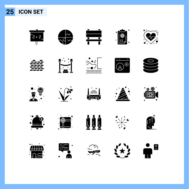 组25现代实心象形文字图片下载