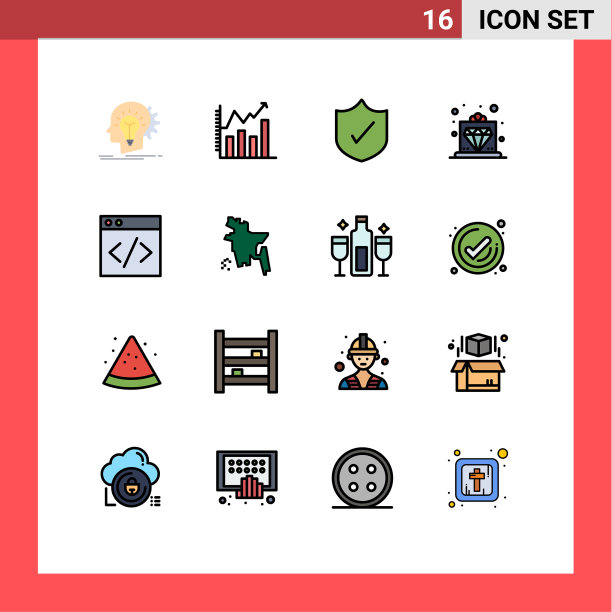 在网格上设置16条平色填充线图片下载