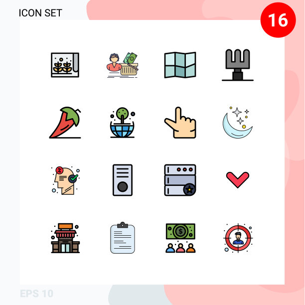 通用图标符号组16现代扁平图片下载