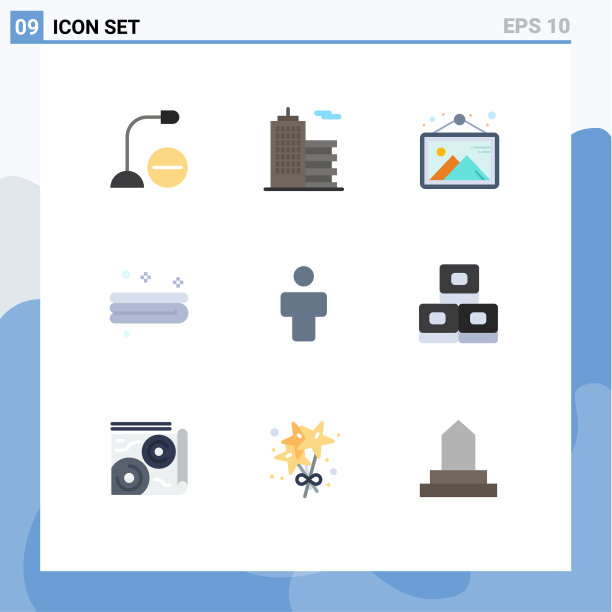 9种适用于网络和移动的通用平面颜色图片下载